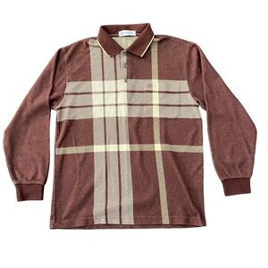 Giovanni Valentino Italy Men's Brown & Tan Patterned Sweater USA Size M